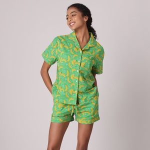 Mahogany Banana Shorts PJ Set